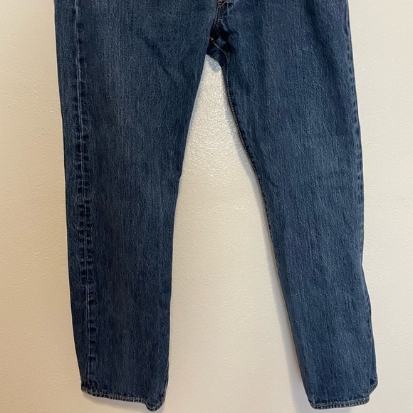 Levi’s 501 Dark Wash Denim High Rise Button Fly Jeans - Picture 4 of 9